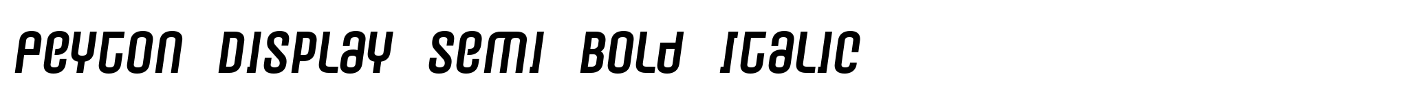 Peyton Display Semi Bold Italic image